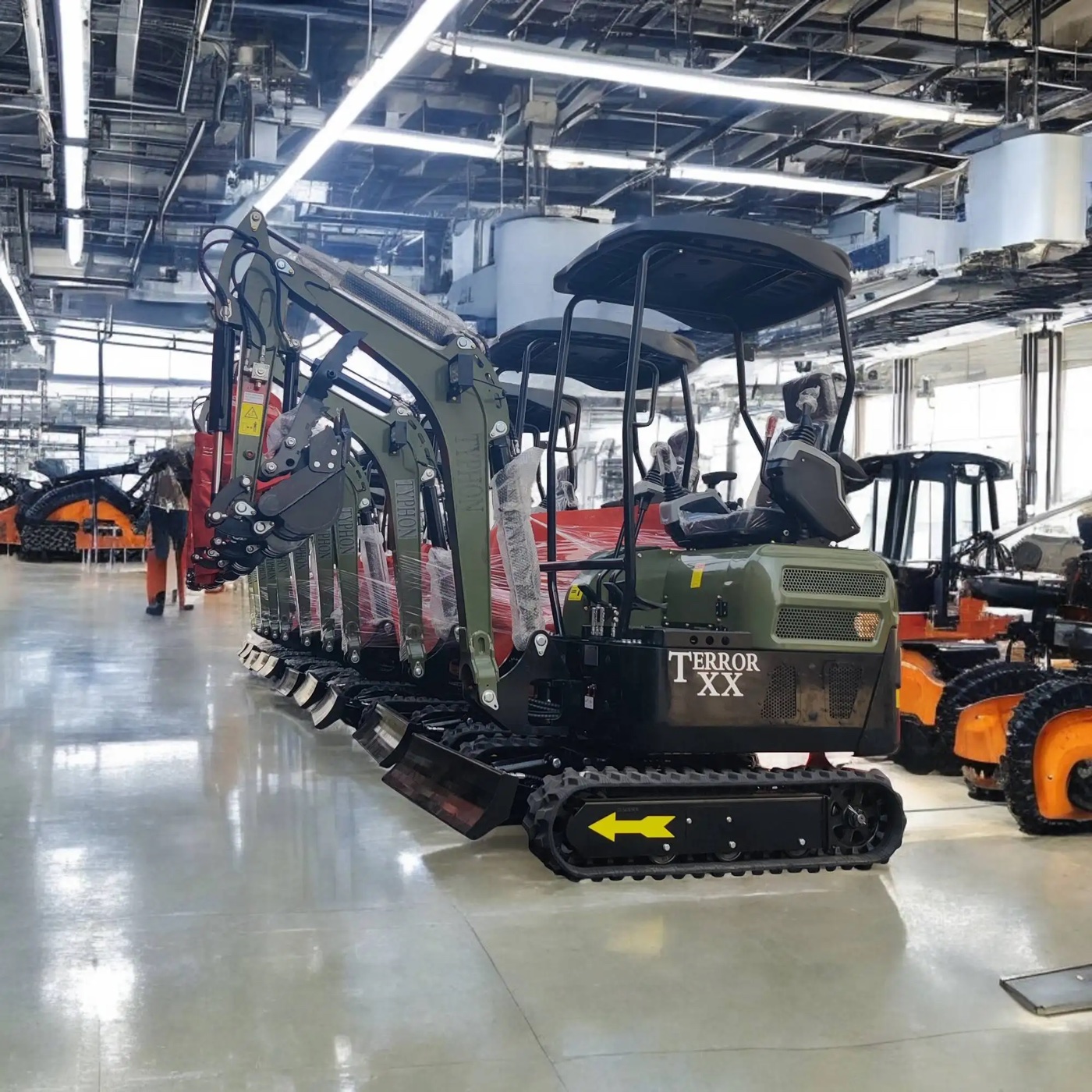 Machines staged on our partner factory floor