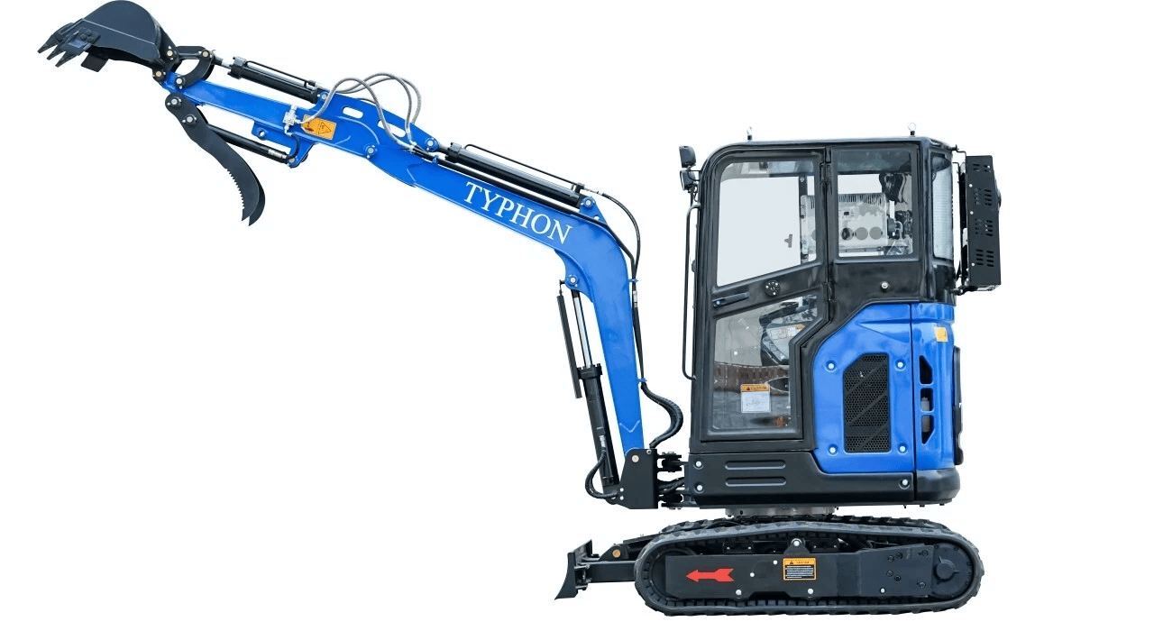 TYPHON TERROR X2 Mini Excavator 2.7 Ton EPA Diesel Kubota V1505 Engine USA