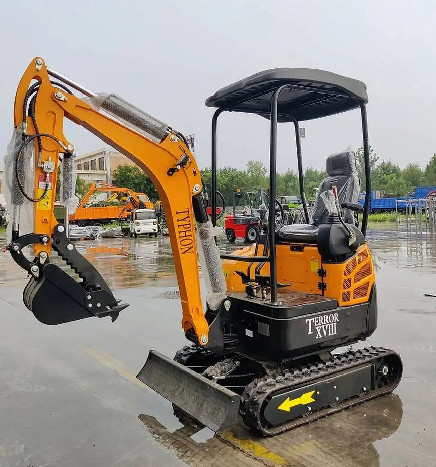 TYPHON TERROR XVIII Mini Excavator 4000lbs USA KUBOTA D902 + 12β³ DIGGING BUCKET