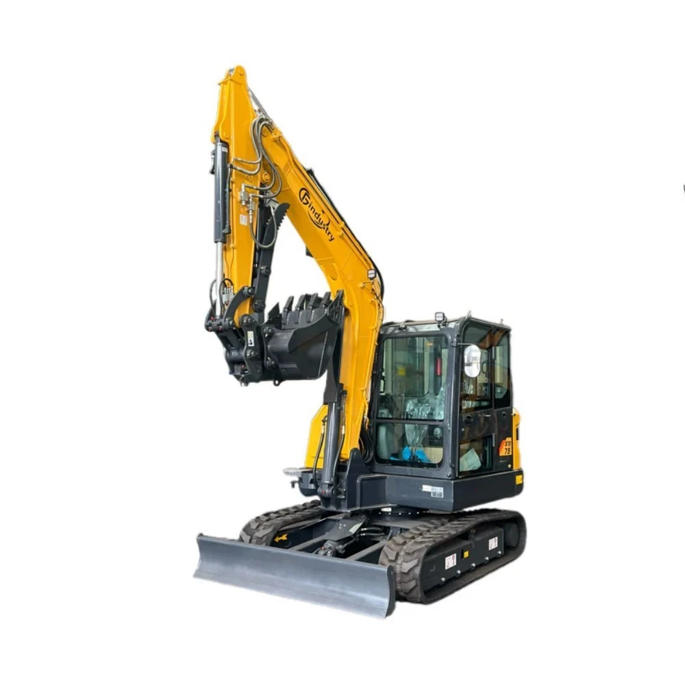 6 Ton Mini Excavator Digger Kubota Diesel Engine Hydraulic Thumb&Pilot Control