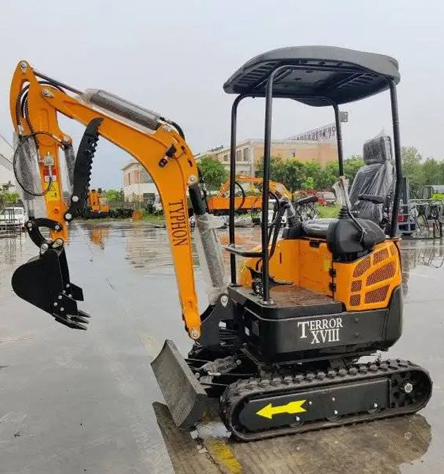 TYPHON TERROR XVIII Mini Excavator 4000lbs USA KUBOTA D902 + 12β³ DIGGING BUCKET
