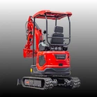 TYRANT 17 Mini Excavator Kubota D902 Engine Side Swing with 12 attachments