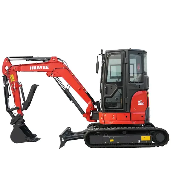 3.5 Ton Mini Excavator 24HP Yanmar Engine Enclosed Cab | HUAYEE HY35C