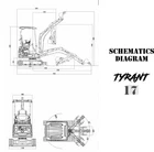 TYRANT 17 Mini Excavator Kubota D902 Engine Side Swing with 12 attachments